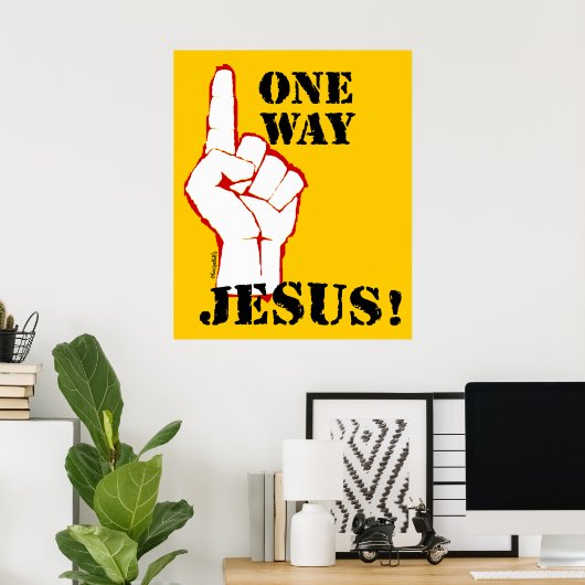 Poster One Way: Jesus! (Bureau à domicile)