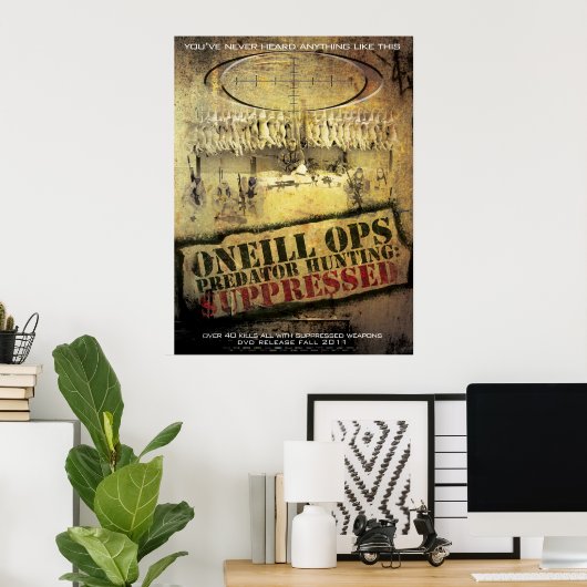Poster O'Neill Ops : "Chasse aux prédateurs supprimée" (Bureau à domicile)
