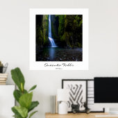 Poster Oneonta Falls in Oregon poster, titre personnalisa (Bureau à domicile)