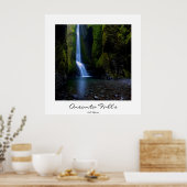Poster Oneonta Falls in Oregon poster, titre personnalisa (Cuisine)