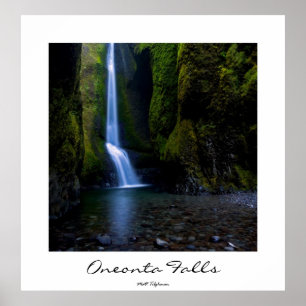 Poster Oneonta Falls in Oregon poster, titre personnalisa