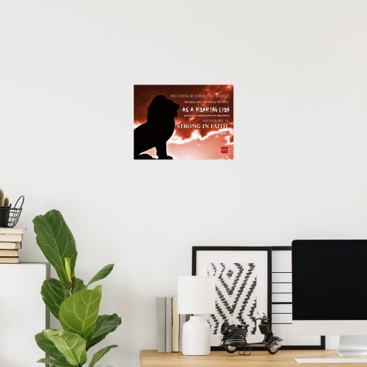 Poster OnePeterFive Lion (Bureau à domicile)