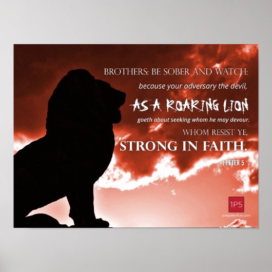 Poster OnePeterFive Lion (Devant)
