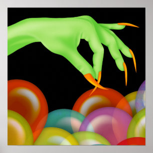 Poster Ongles de cuisine d'Halloween - SRF