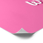 Poster Ongles Jolis en Rose (Coin)