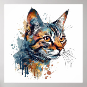 Poster Onglet aquarelle