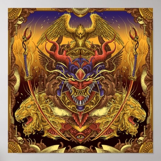 Poster Oni céleste (Devant)