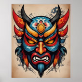 Poster Oni mask (Devant)