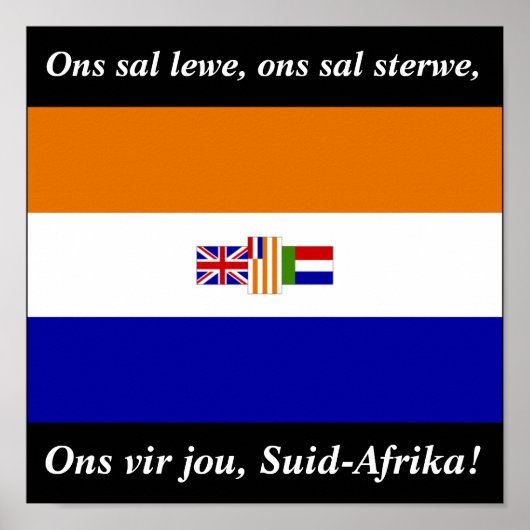 Poster Ons vir jou, Suid-Afrika ! (Devant)