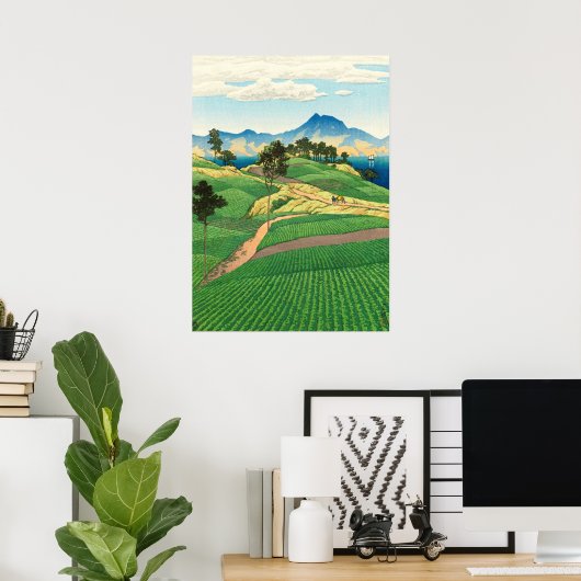 Poster Onsen Range vue d'Amakusa Kawase Hasui 1922 (Bureau à domicile)