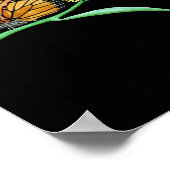 Poster Ont Changé Chenille Silly Papillon Monarch (Coin)