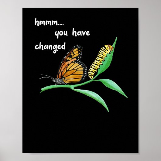 Poster Ont Changé Chenille Silly Papillon Monarch (Devant)