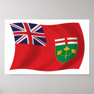 Poster Ontario Flag Print