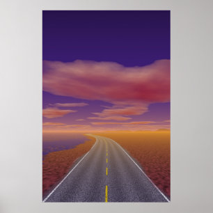 Poster OnTheRoadAgain - Camion solitaire
