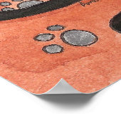 Poster Onyx cat "Quelque chose est à pied" (Coin)