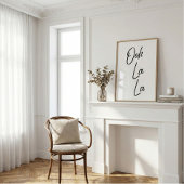 Poster Ooh La La French Expression in Soft White