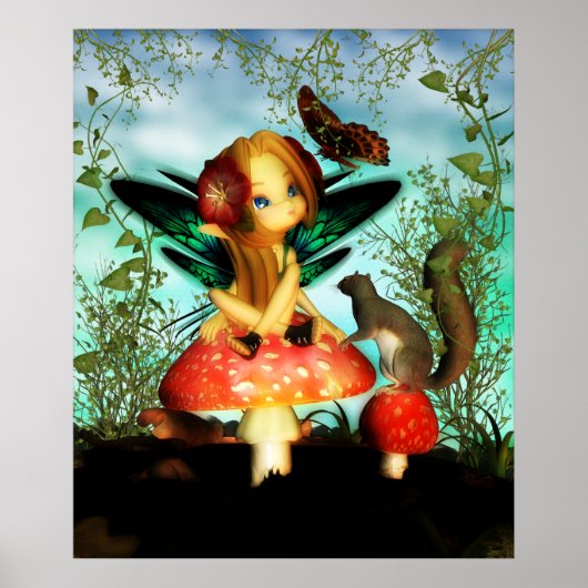 Poster Ooh Pretty Butterfly - Cutie Butterfly Fairy (Devant)