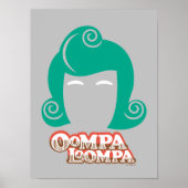 Poster Oompa Loompa Graphique de cheveux (Devant)