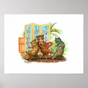 Poster Oops Cat-astrophe Louis Wain