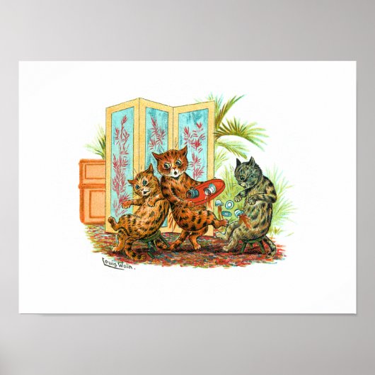 Poster Oops Cat-astrophe Louis Wain (Devant)