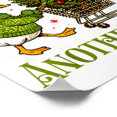 Poster Oops I Got Another Tree Funny Christmas Goose Retr (Coin)