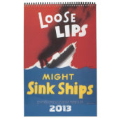  Poster oorlogsinspanning 2013 Kalender (Hoes)