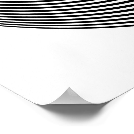 Poster Op art Cercles concentrés (Coin)