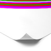 Poster Op Art Homage à CT Multicolor Cercles Concentrés (Coin)