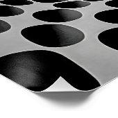 Poster Op Art Noir Et Blanc (Coin)