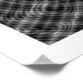 Poster Op Art Random Moire Waves 01 sans fil (Coin)