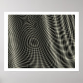Poster Op Art Random Moire Waves 09 (Devant)