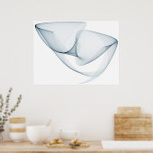 Poster Op Art Sine Curies Sept Bue Léger (Cuisine)