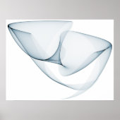 Poster Op Art Sine Curies Sept Bue Léger (Devant)