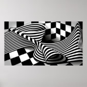 Poster Op art Wave (Devant)