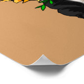 Poster op de Dag van de Aarde Panda en Zonnebloem (Hoek)