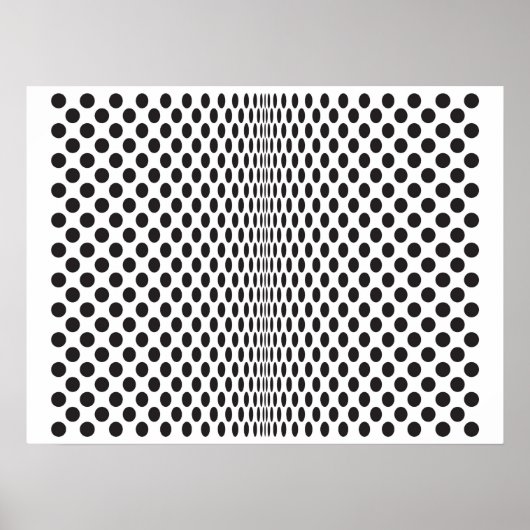 Poster Op Dots B&W (Devant)