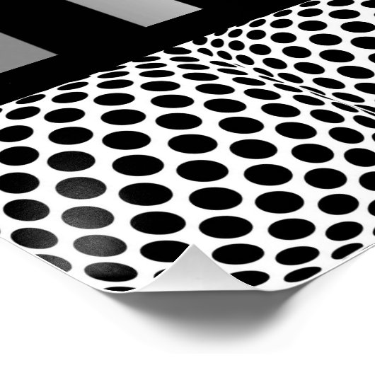 Poster Op Op Op Op Op noir et blanc (Coin)