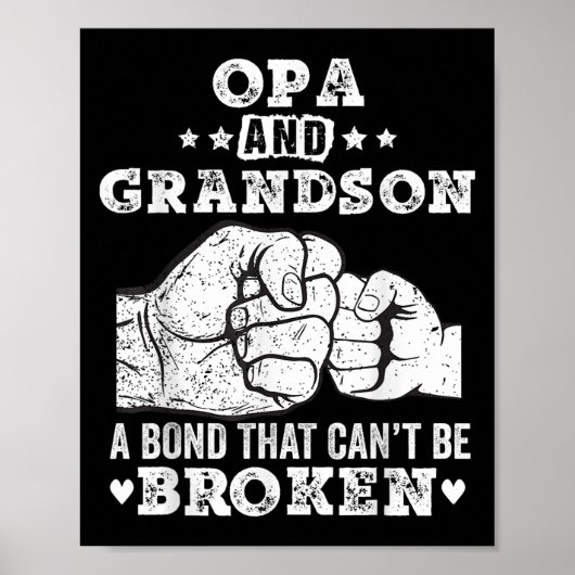 Poster Opa And Grandson A Bond That Cant Be Broken Grandp (Devant)