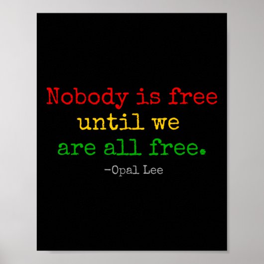 Poster Opal Lee Junet1865 Black Independence Emanci (Devant)