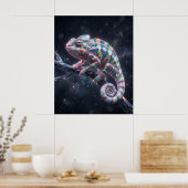 Poster Opale Caméléon Holo Branche (Cuisine)