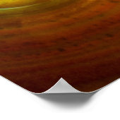 Poster Opale de feu orange iridescente (Coin)