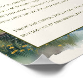 Poster Open Bar Poem Country Lake Twilight Mariage (Coin)