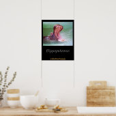 Poster Open de la Bouche Hippo (Cuisine)