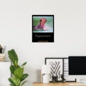 Poster Open de la Bouche Hippo (Bureau à domicile)