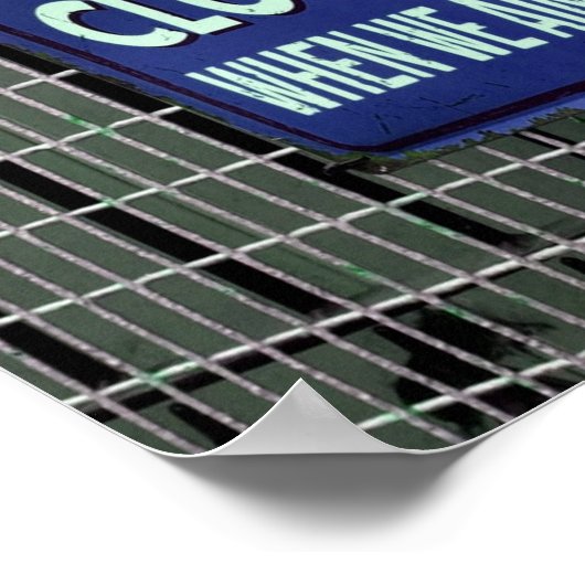 Poster Open Sign Funny, Closed Sign Funny (Coin)