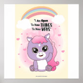 Poster Open to new things wall art (Devant)