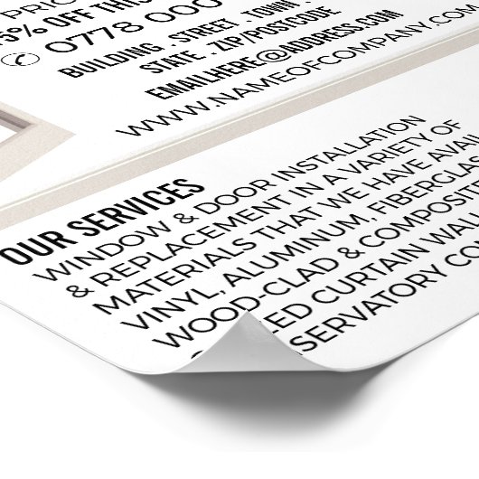Poster Open Window Design, Window & Door Fitter Company (Coin)