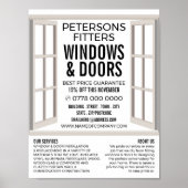 Poster Open Window Design, Window & Door Fitter Company (Devant)