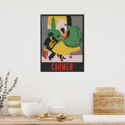 Poster Opéra, ajouter du texte (Cuisine)