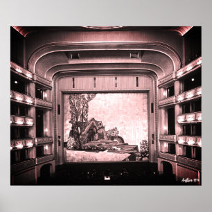 Poster Opéra de l'intérieur de la Staatsoper de Vienne Au